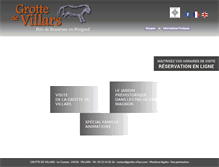 Tablet Screenshot of grotte-villars.com